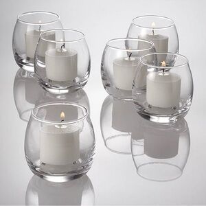 NIB Set-of-12 Eastland Petite Hurricane Votive Candle Holders